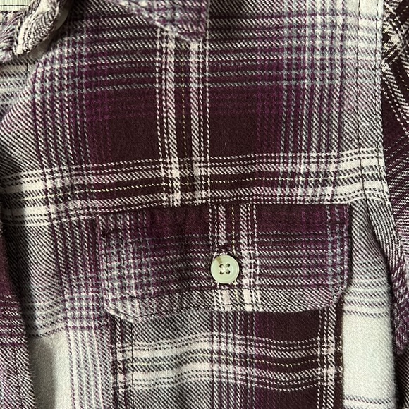 Mossimo purple flannel top - Picture 2 of 2